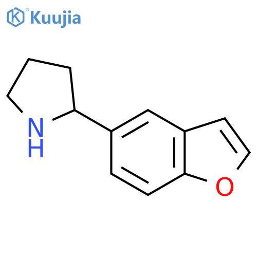 2-(1-benzofuran-5-yl)pyrrolidine structure