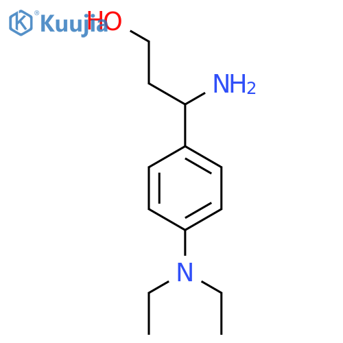 3-amino-3-4-(diethylamino)phenylpropan-1-ol structure