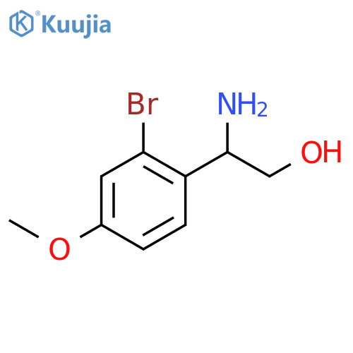 2-amino-2-(2-bromo-4-methoxyphenyl)ethan-1-ol structure