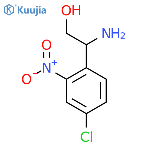 2-amino-2-(4-chloro-2-nitrophenyl)ethan-1-ol structure