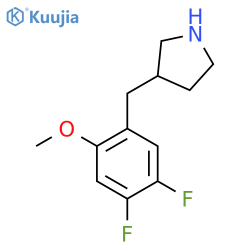 3-(4,5-difluoro-2-methoxyphenyl)methylpyrrolidine structure
