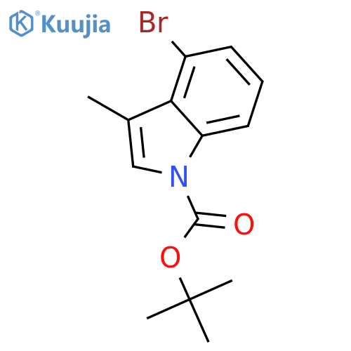 tert-Butyl 4-bromo-3-methyl-1H-indole-1-carboxylate structure