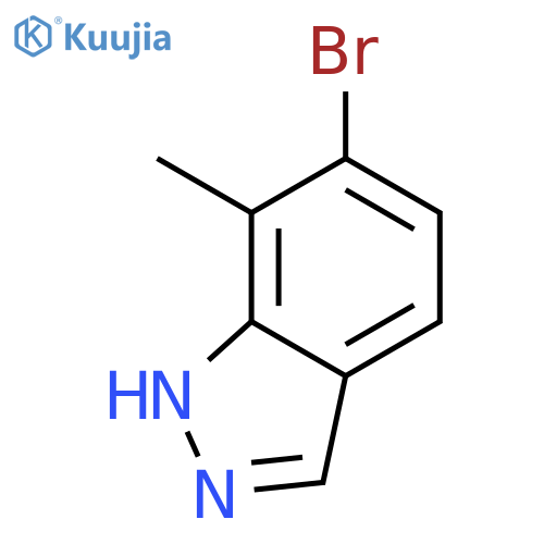 6-Bromo-7-methyl-1H-indazole structure