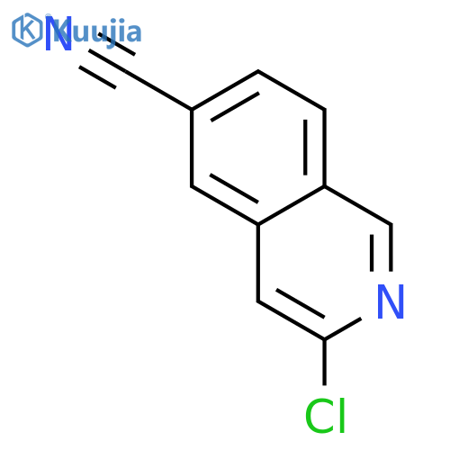 3-chloroisoquinoline-6-carbonitrile structure