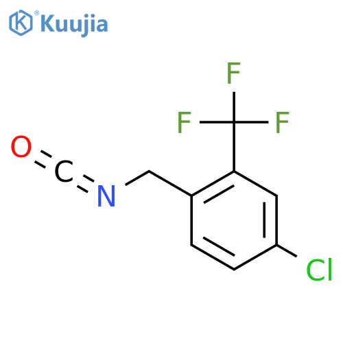 4-chloro-1-(isocyanatomethyl)-2-(trifluoromethyl)benzene structure