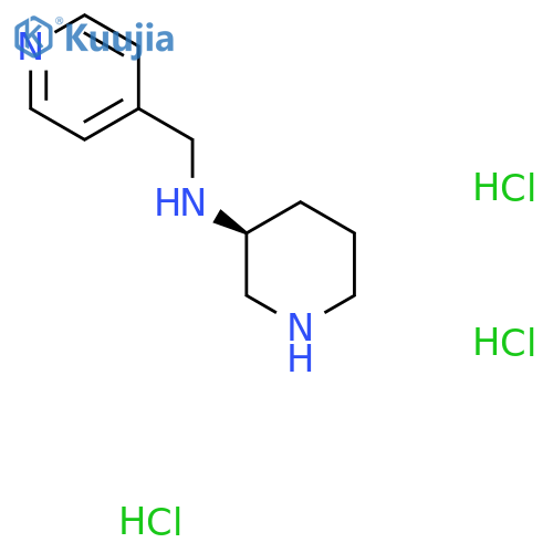 (S)-N-(Pyridin-4-ylmethyl)piperidin-3-amine trihydrochloride structure