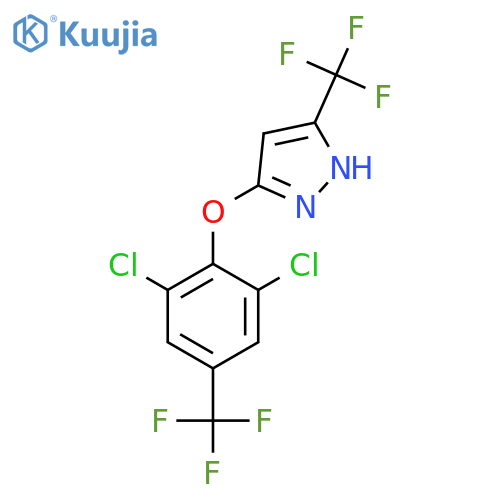 3-[2,6-dichloro-4-(trifluoromethyl)phenoxy]-5-(trifluoromethyl)-1H-pyrazole structure