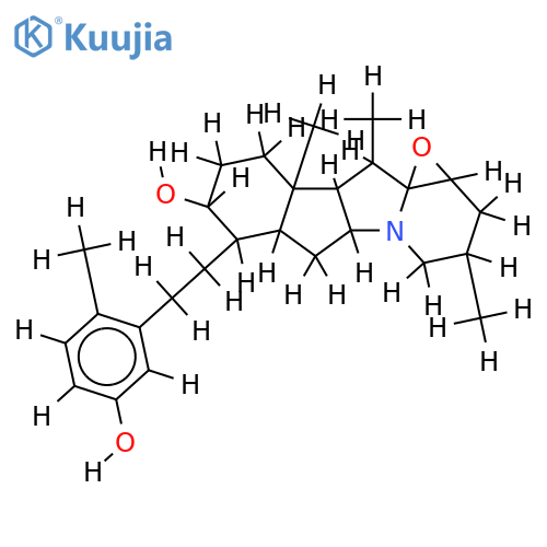 3,9beta-hydroxy-22alpha,23alpha-epoxy-9(10)-seco-solanida-1,3,5(10)-triene structure