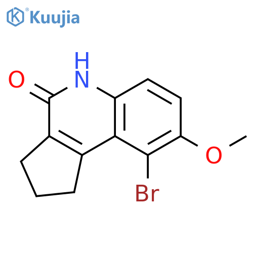 9-Bromo-8-methoxy-1,2,3,5-tetrahydro-4H-cyclopenta[c]quinolin-4-one structure