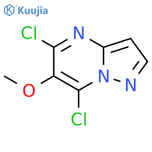 5,7-Dichloro-6-methoxy-pyrazolo[1,5-a]pyrimidine structure