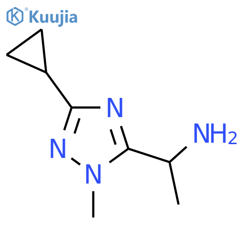 1-(3-cyclopropyl-1-methyl-1H-1,2,4-triazol-5-yl)ethan-1-amine structure