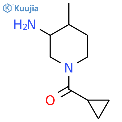 1-Cyclopropanecarbonyl-4-methylpiperidin-3-amine structure