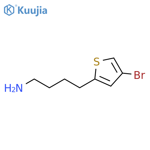 4-(4-bromothiophen-2-yl)butan-1-amine structure