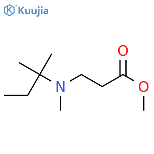 methyl 3-(methyl(tert-pentyl)amino)propanoate structure