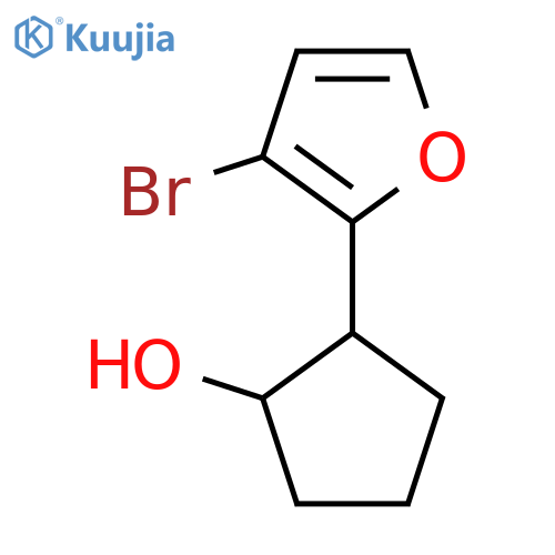 2-(3-Bromofuran-2-yl)cyclopentan-1-ol structure