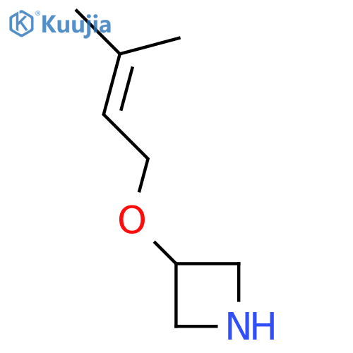 3-[(3-Methylbut-2-en-1-yl)oxy]azetidine structure