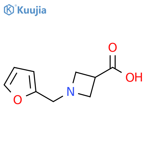 1-(furan-2-ylmethyl)azetidine-3-carboxylic acid structure