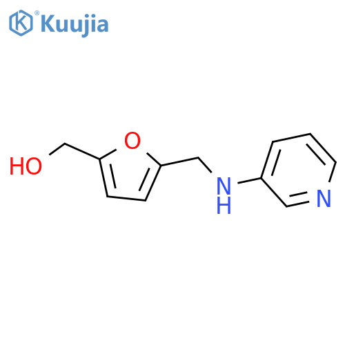 (5-{(pyridin-3-yl)aminomethyl}furan-2-yl)methanol structure