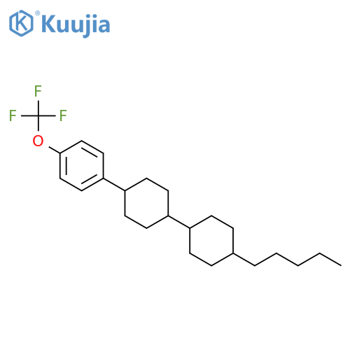 1,1'-Bicyclohexyl, 4-pentyl-4'-[4-(trifluoromethoxy)phenyl]- structure