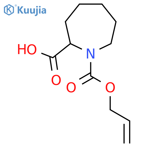 1-(prop-2-en-1-yloxy)carbonylazepane-2-carboxylic acid structure