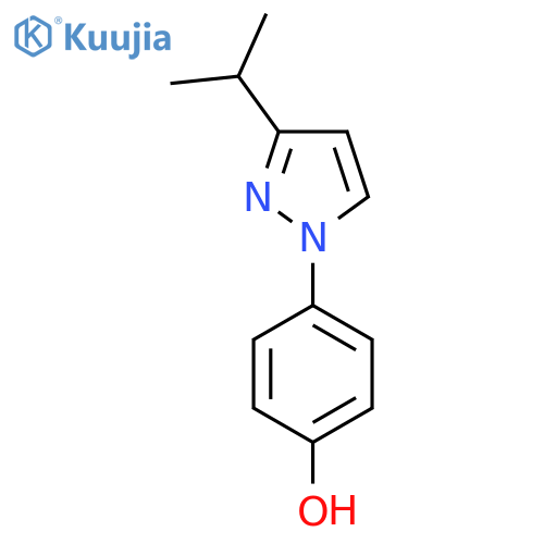 4-3-(propan-2-yl)-1H-pyrazol-1-ylphenol structure