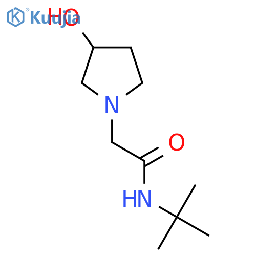 N-Tert-butyl-2-(3-hydroxypyrrolidin-1-yl)acetamide structure