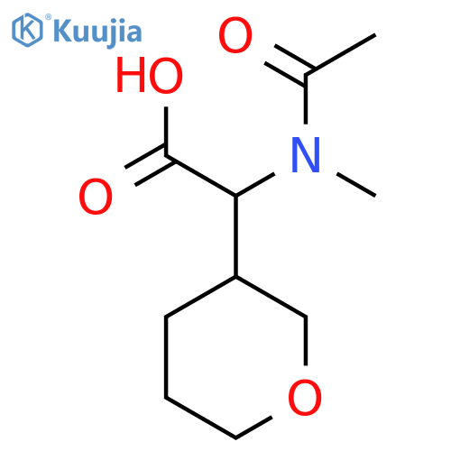 2-(N-methylacetamido)-2-(oxan-3-yl)acetic acid structure