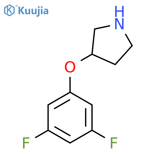 3-(3,5-difluorophenoxy)pyrrolidine structure