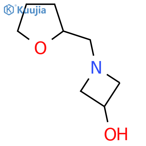 1-((Tetrahydrofuran-2-yl)methyl)azetidin-3-ol structure