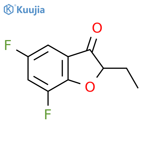 2-Ethyl-5,7-difluoro-2,3-dihydro-1-benzofuran-3-one structure