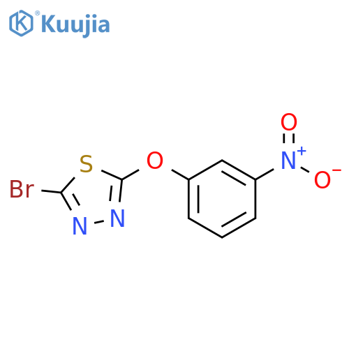 2-bromo-5-(3-nitrophenoxy)-1,3,4-thiadiazole structure