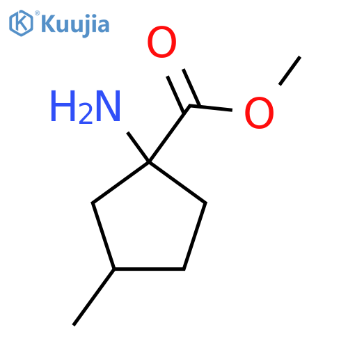 Methyl 1-amino-3-methylcyclopentane-1-carboxylate structure