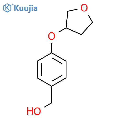 4-(oxolan-3-yloxy)phenylmethanol structure