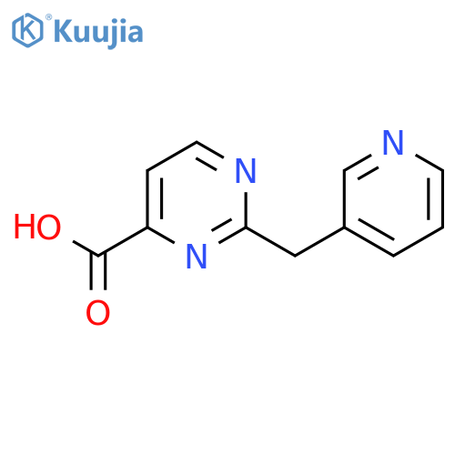 4-Pyrimidinecarboxylic acid, 2-(3-pyridinylmethyl)- structure