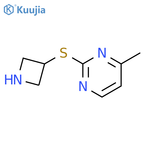 2-(azetidin-3-ylsulfanyl)-4-methylpyrimidine structure