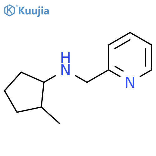 2-methyl-N-[(pyridin-2-yl)methyl]cyclopentan-1-amine structure