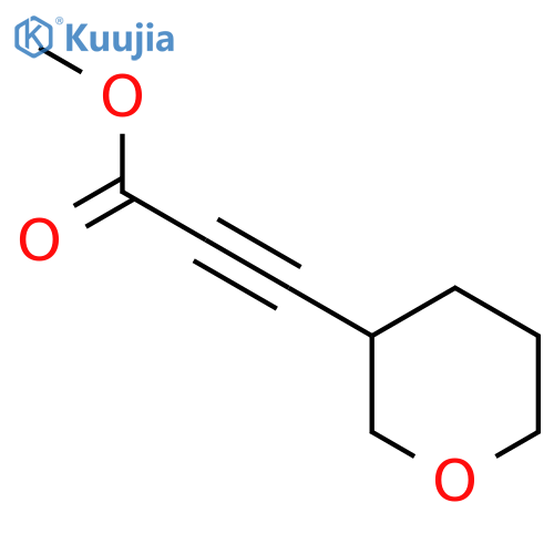 Methyl 3-(oxan-3-yl)prop-2-ynoate structure