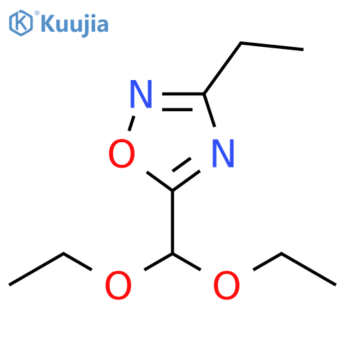 1,2,4-Oxadiazole, 5-(diethoxymethyl)-3-ethyl- structure