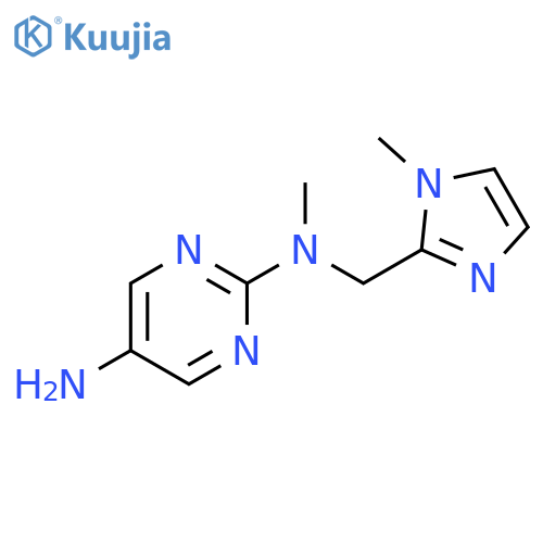 N2-methyl-N2-(1-methyl-1H-imidazol-2-yl)methylpyrimidine-2,5-diamine structure