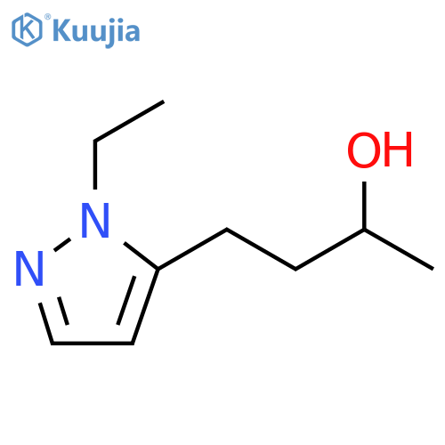 4-(1-ethyl-1H-pyrazol-5-yl)butan-2-ol structure