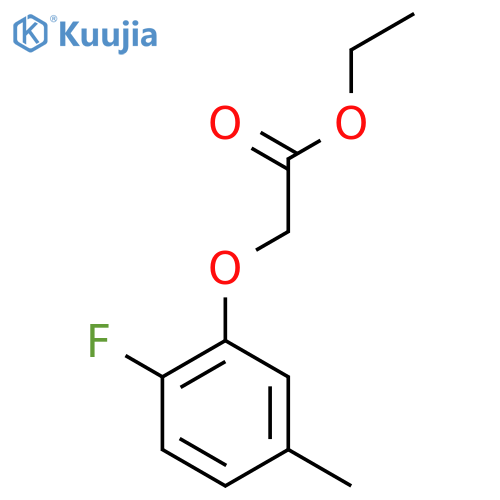 Ethyl 2-(2-fluoro-5-methyl-phenoxy)acetate structure