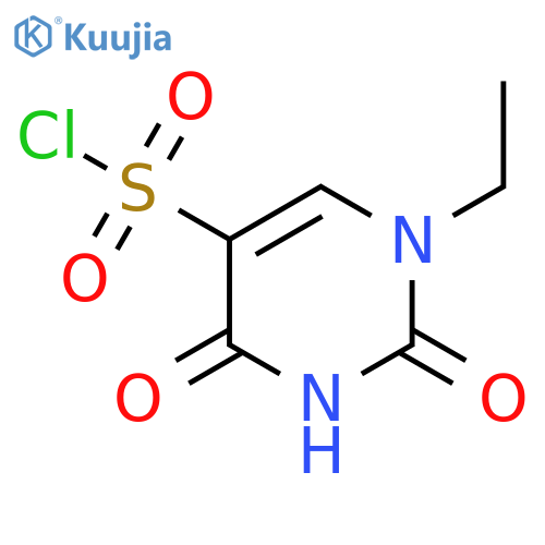 1-Ethyl-2,4-dioxo-1,2,3,4-tetrahydropyrimidine-5-sulfonyl chloride structure
