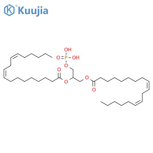 9,12-Octadecadienoicacid (9Z,12Z)-, 1,1'-[1-[(phosphonooxy)methyl]-1,2-ethanediyl] ester structure