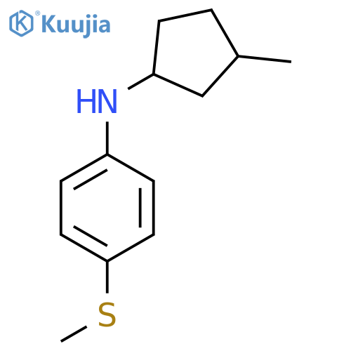 N-(3-methylcyclopentyl)-4-(methylsulfanyl)aniline structure