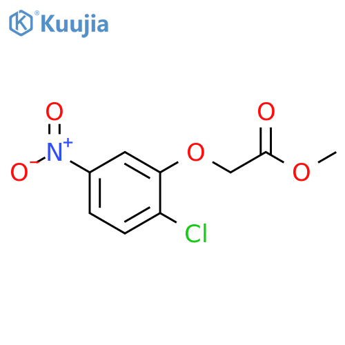 Acetic acid, 2-(2-chloro-5-nitrophenoxy)-, methyl ester structure