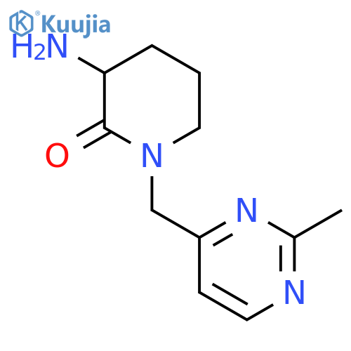 3-amino-1-(2-methylpyrimidin-4-yl)methylpiperidin-2-one structure