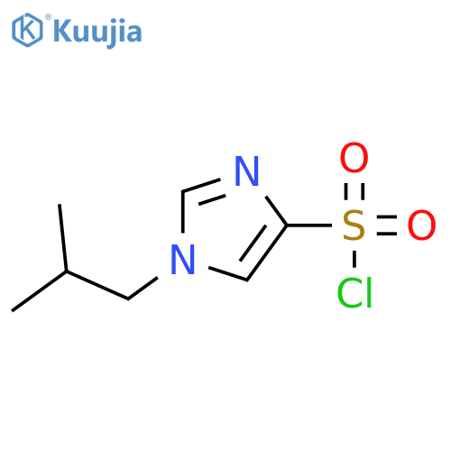 1-(2-methylpropyl)-1H-imidazole-4-sulfonyl chloride structure