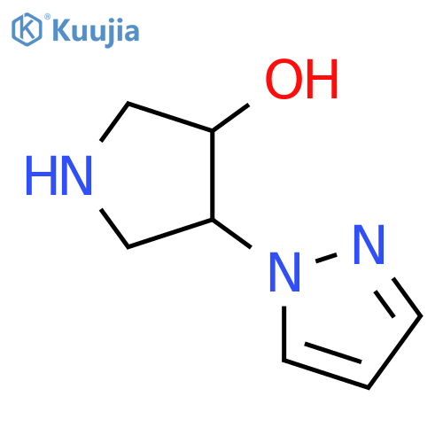 4-(1h-pyrazol-1-yl)pyrrolidin-3-ol structure