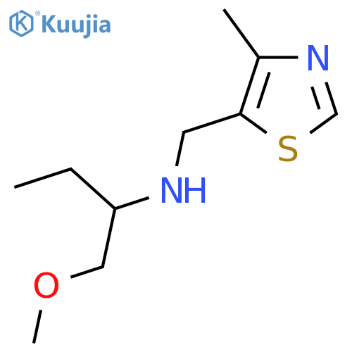 (1-methoxybutan-2-yl)(4-methyl-1,3-thiazol-5-yl)methylamine structure