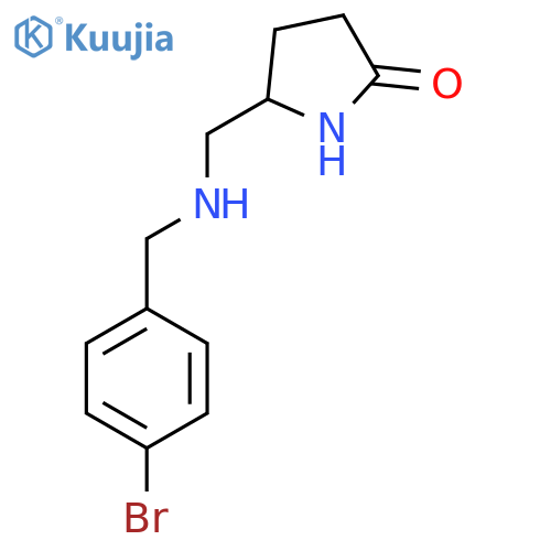 5-(((4-Bromobenzyl)amino)methyl)pyrrolidin-2-one structure
